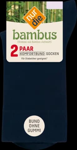 486827 Damen Bambus* Komfort Socke 2er 35-38 / 190 maritim von NUR DIE