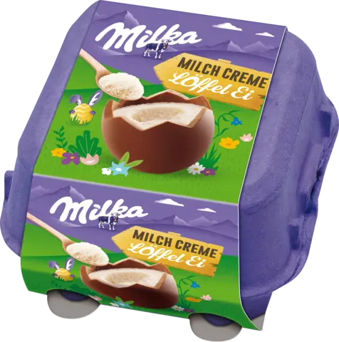Löffel-Ei Milchcrème von MILKA