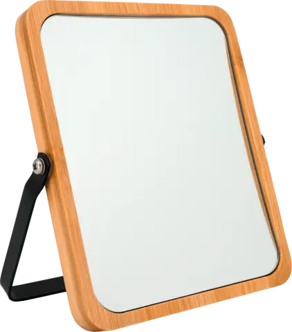 Standspiegel rechteckig Bambus/Metall schwarz von SOAPLAND