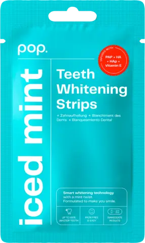 Teeth Whitening Strips Iced Mint von Pop