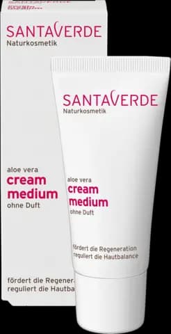 Aloe Vera Creme medium ohne Duft von SANTAVERDE