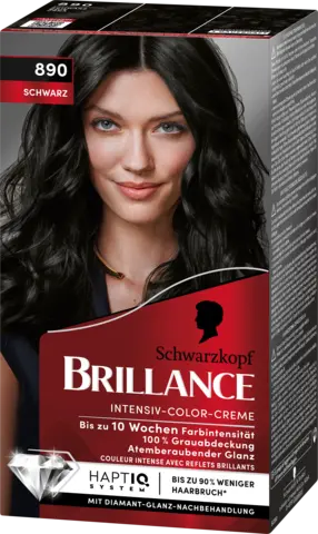 Brillance Intensiv-Color-Creme 890 schwarz von BRILLANCE