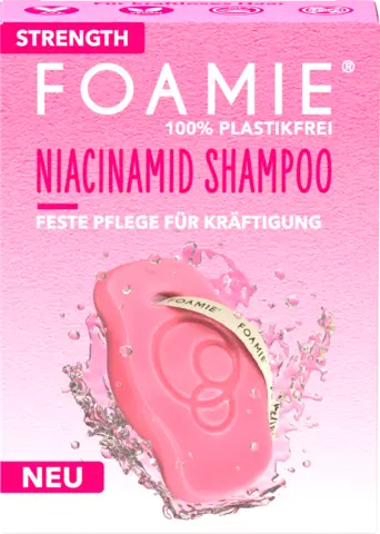 Festes Shampoo Strength Niacinamiden/Reisöl von FOAMIE