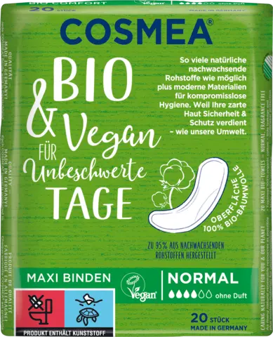 Bio Comfort Maxi Binden Normal von COSMEA