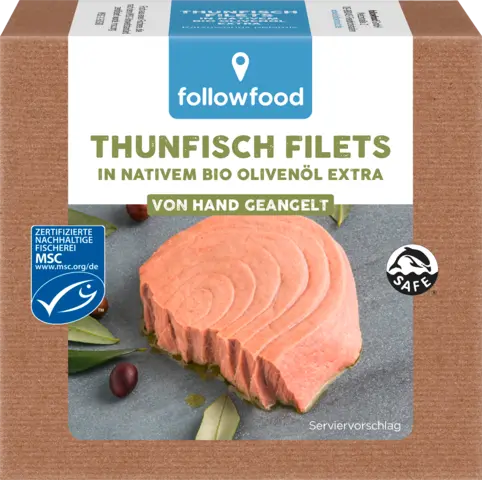 MSC Thunfisch Filets in Bio-Olivenöl von FOLLOWFOOD