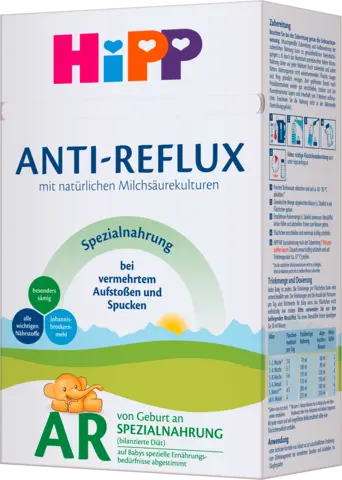 Anti-Reflux Nahrung von Geburt an von HIPP
