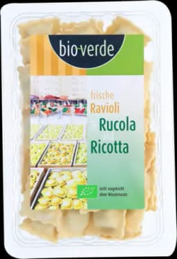 Bio Ravioli mit Rucola und Ricotta von BIOVERDE