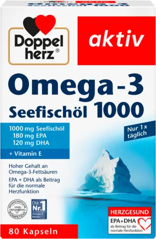 Omega-3 Seefischöl 1000mg von DOPPELHERZ