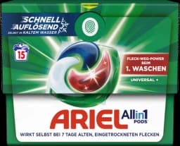 Vollwaschmittel All-in-1 Pods Universal 15WL von ARIEL