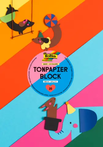 Tonpapier buntsortiert von FOLIA