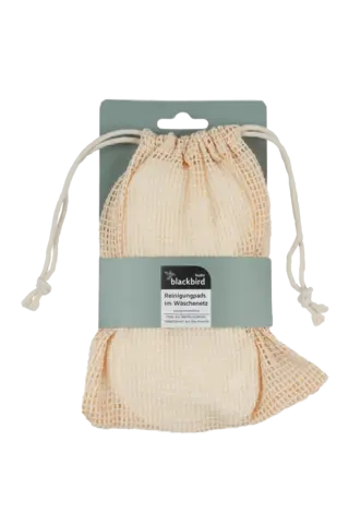 Reinigungspads im Wäschenetz von BLACKBIRD