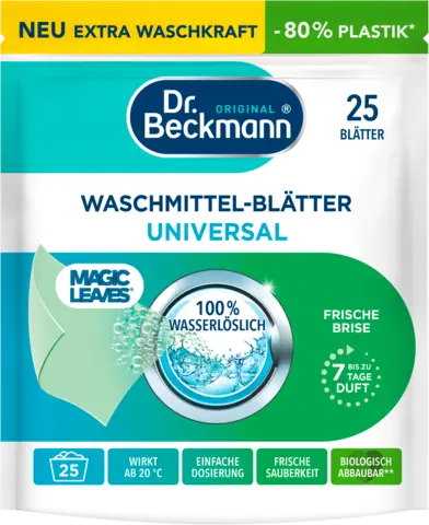 Magic Leaves Universal Waschmittelblätter von DR.BECKMANN