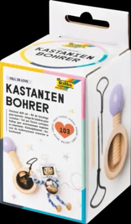 Kastanienbohrer Set Holz von FOLIA