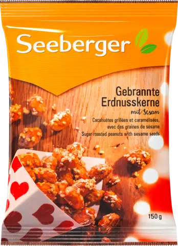 Gebrannte Erdnusskerne mit Sesam von SEEBERGER