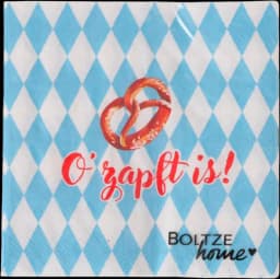 Servietten Ozapft Papier 3-lagig 16,5 x 16,5 cm von BOLTZE