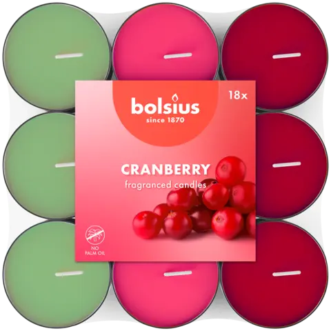 Duftteelichter Cranberry von BOLSIUS