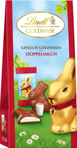 Goldhase gefüllt Doppelmilch von LINDT