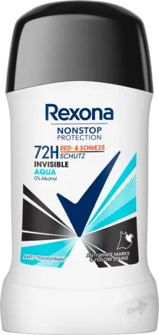 Nonstop Protection Deostick Anti-Transpirant Invisible Aqua von REXONA