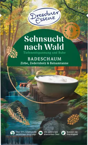 Badeschaum Sehnsucht nach Wald von DRESDNER ESSENZ