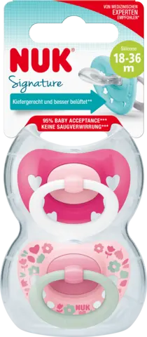 Beruhigungssauger Signature Silikon Gr.3 von NUK