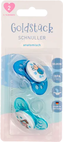 Schnuller 5-18 Monate Silikon Gr.2 von GOLDSTÜCK
