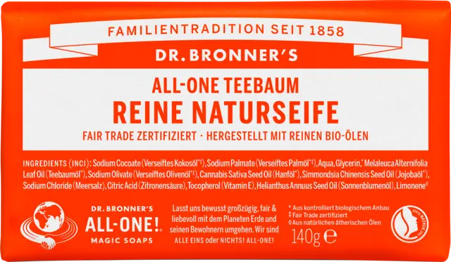 Reine Naturseife Teebaum von DR.BRONNERS