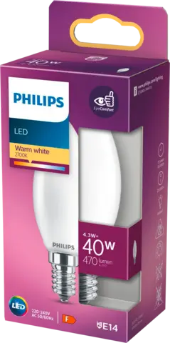 LED Birne Kerzenform E14 40W von PHILIPS