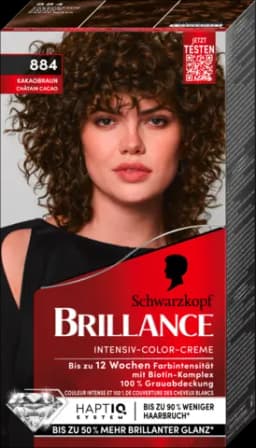 Brillance Intensiv-Color-Creme violette kakaobraun 884 von BRILLANCE