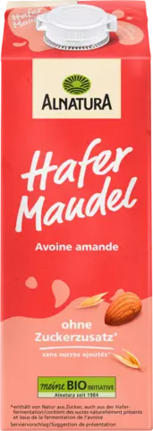 Bio Hafer Mandel Drink ungesüßt von ALNATURA