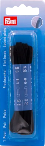 Flachsenkel schwarz 4mmx60cm von PRYM