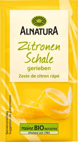 Bio Zitronenschale gerieben von ALNATURA