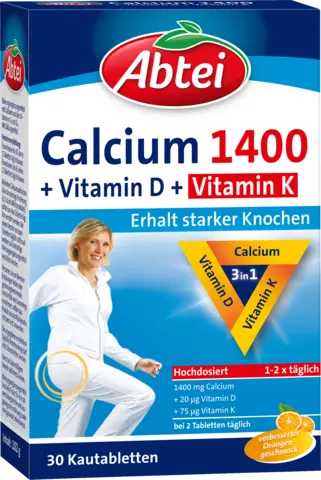 Calcium 1400+D3+K von ABTEI