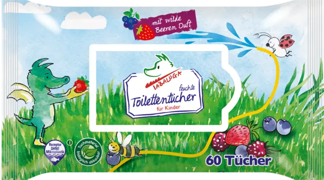 Feuchtes Toilettenpapier mit wilde Beeren Duft von TABALUGA