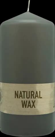 Natural Wax Stumpenkerze Stearin gepresst grey 91 5,8 x 15cm von CUP CANDLE