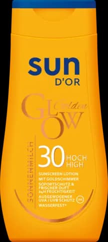 Sonnenmilch LSF 30 mit Schimmer von SUN D'OR