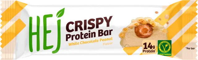 Natural Crispy Protein Bar White Chocolate Peanut von HEJ NATURAL