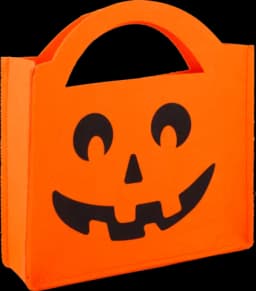 Kürbis-Tasche orange/schwarz von DIV.SAISONMARKEN