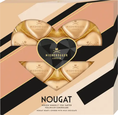 Nougat Herzen von NIEDEREGGER