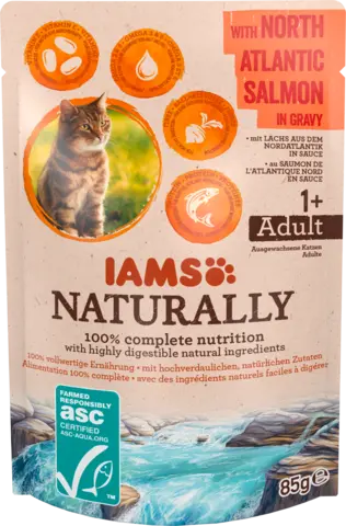 ASC Naturally Katzenfutter mit Lachs von IAMS