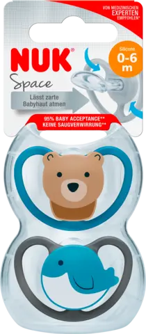 Beruhigungssauger Space Silikon Gr.1 von NUK