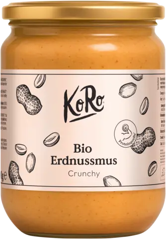 Bio Crunchy Erdnussmus von KORO