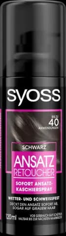 Ansatz Retoucher Kaschierspray Schwarz von SYOSS