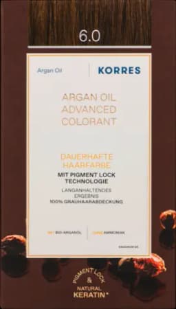 Argan Oil Coloration 6.0 Dark Blonde / Dunkelblond von KORRES