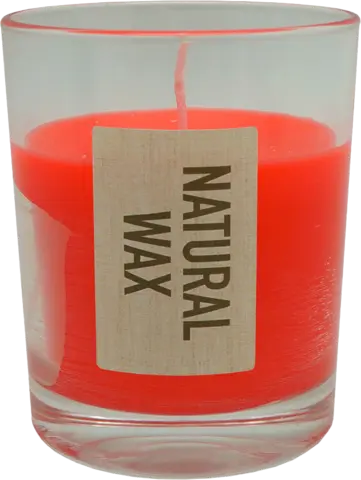 Natural Wax Kerze im Glas red 40 7 x 8,6cm von CUP CANDLE