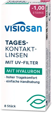 Tageslinse Hyaluron -1,0 mit UV-Filter von VISIOSAN