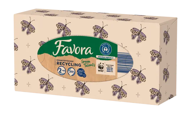 Kosmetiktücherbox Recycling 2lg (Green Talents) von FAVORA
