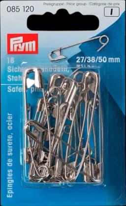 Sicherheitsnadeln Stahl silber 27/38/50 mm von PRYM