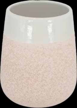 Mundbecher Keramik Sandoptik beige/weiß von DIV.SAISONMARKEN
