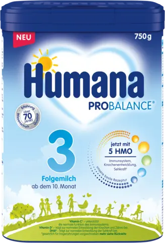 Probalance Folgemilch 3 5HMO ab dem 10. Monat von HUMANA