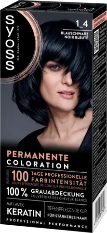 Permanente Coloration 1_4 Blauschwarz von SYOSS